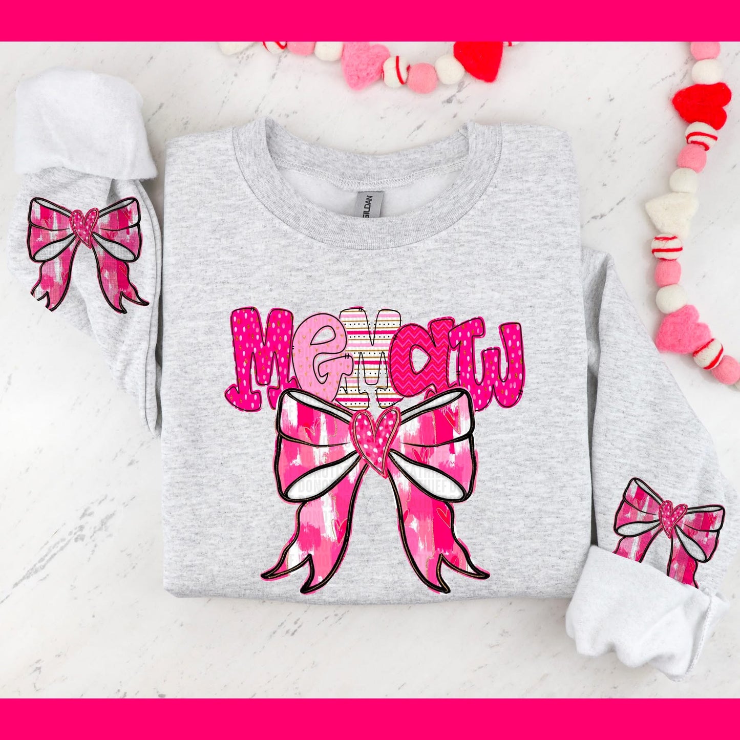 Valentines Bow Crewneck